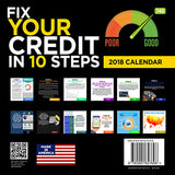 2018 Fix Your Credit Score Calendar