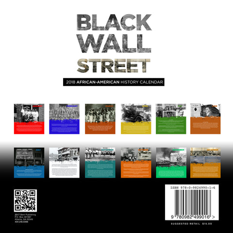 2018 Black Wall Street Calendar