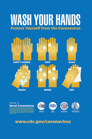 13x19 Wash Your Hands Poster