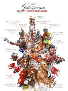 18x24 Boxing Legends