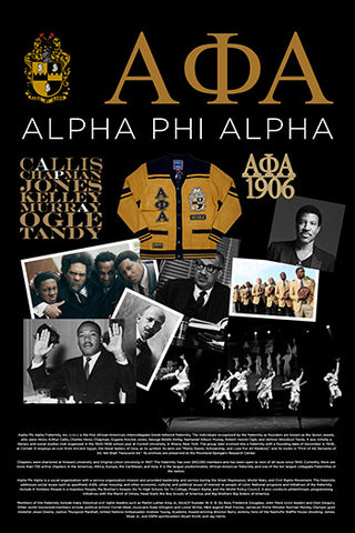 Alpha Phi Alpha Fraternity Poster